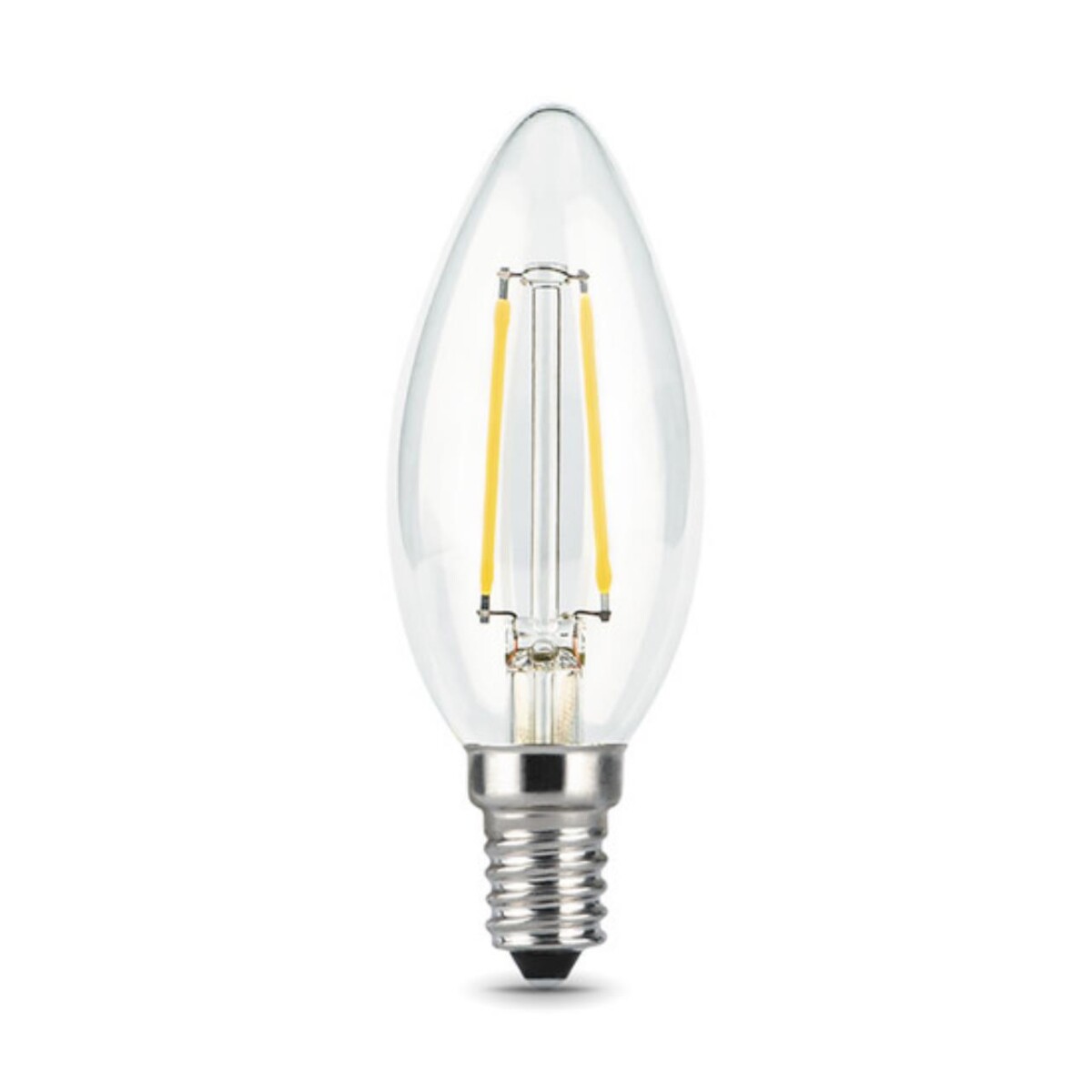103801209 Лампа Gauss LED Filament Свеча E14 9W 710lm 4100К 1/10/50 — изображение 2