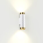 4286/2W HIGHTECH ODL22 000 белый/золотистый/металл Настенный светильник IP20 LED GU10 max 2*10W AD ASTRUM — изображение 4