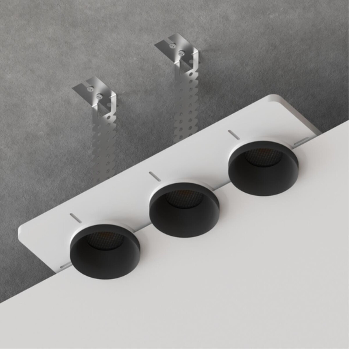 A809003 Закладная для монтажа светильников DUCRE в натяжной потолок, 330х130мм, ПВХ, белый — изображение 3