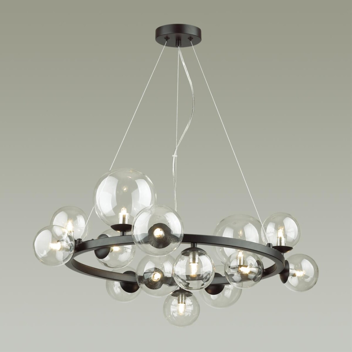 4818/14 MODERN ODL21 535 черный/прозрачный Люстра G9 14*40W TOVI — изображение 4