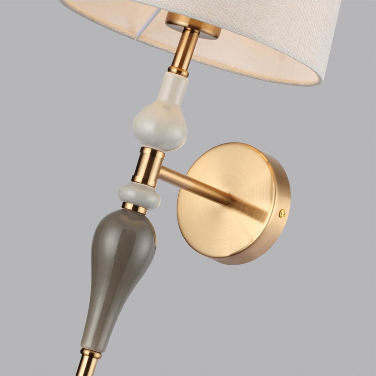 5040/1W CLASSIC ODL24 371 античн.бронза/беж.абажур/металл/керамика Бра E27 1*60W HOMI — изображение 3