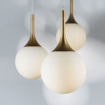 813012 Подвес GLOBO 1х40W E14 золото/белый — изображение 6