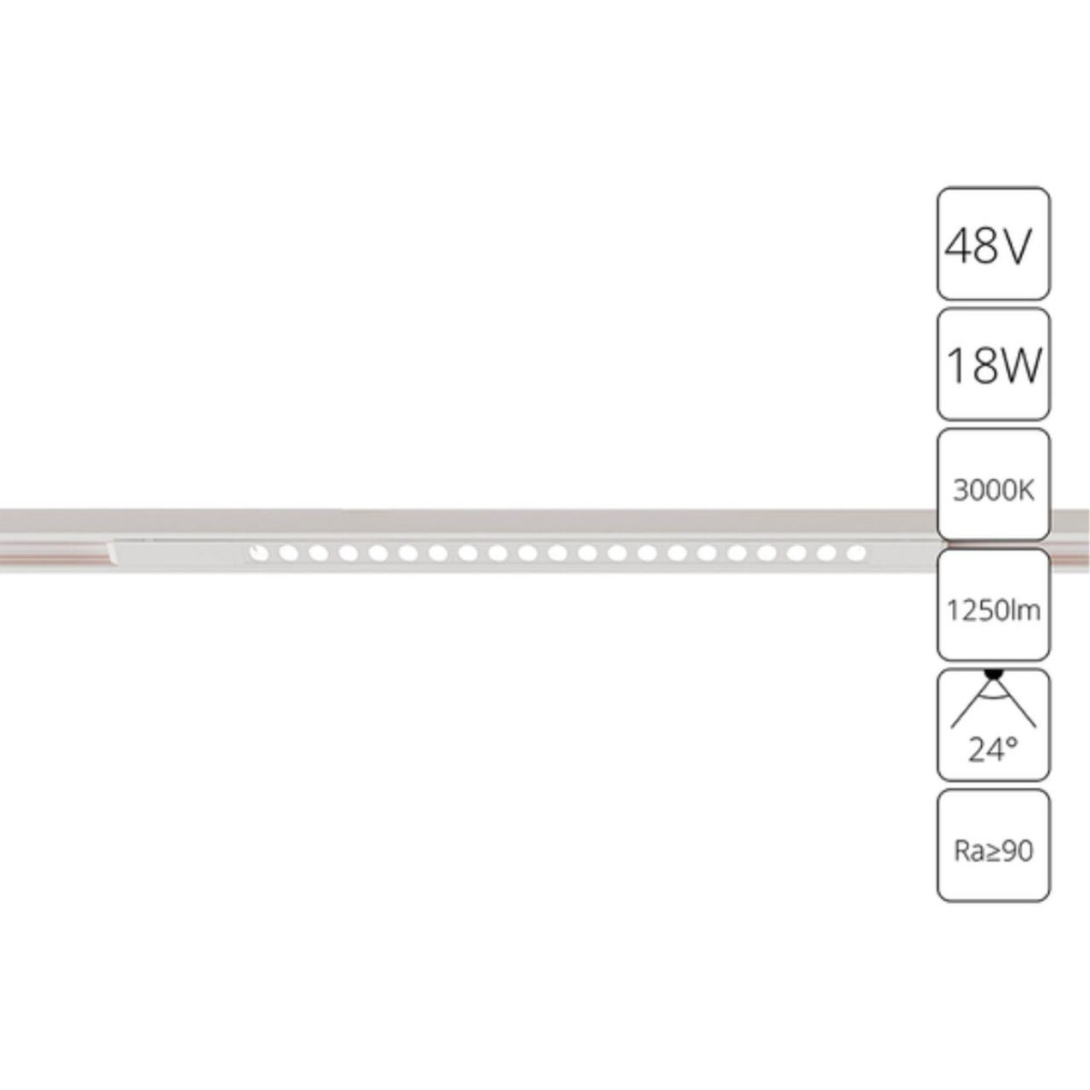 A7287PL-1WH СВЕТИЛЬНИК ПОТОЛОЧНЫЙ OPTIMA 48В 18Вт 1250Лм 3000K 90+ 24° — изображение 1