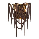 5066/4W HALL ODL24 527 античн.бронза/коричневый/металл/металл Бра G9 4*40W CHAINY — изображение 2