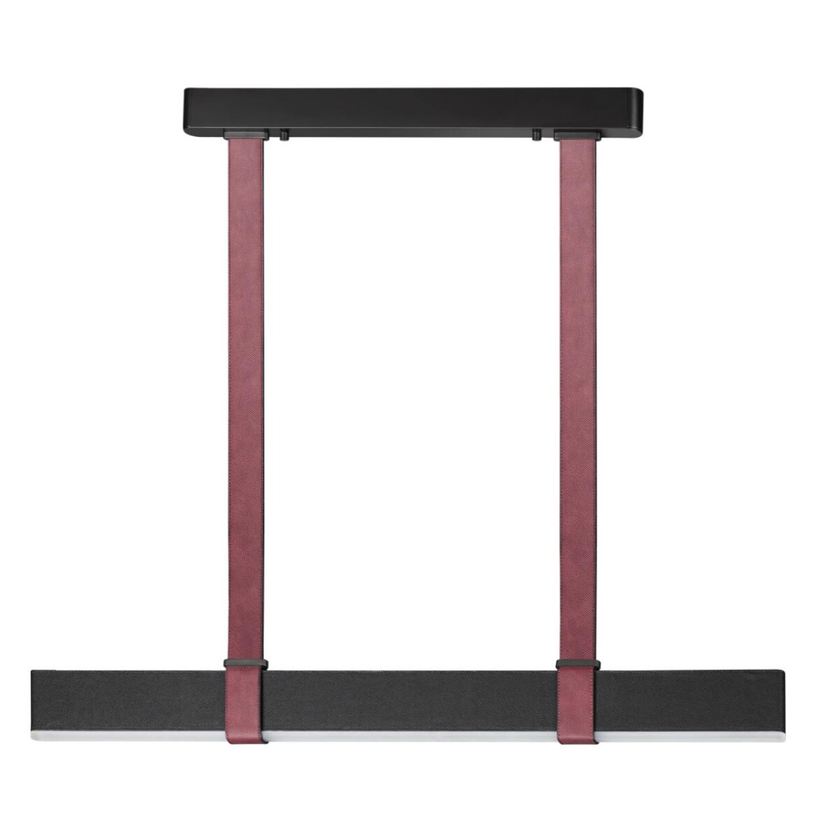 1fb0e21851052e0c441ae819f76a5768 6629/25L HIGHTECH ODL24 000 металл/экокожа/ткань/акрил бордовый/черный Подвесной светильник IP20 LED 25W 3000K 220V VINCENT — изображение 1