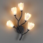 5090/5W MODERN ODL25 553 черный матовый/белый/фарфор Бра G4 LED 5*5W GARDI — изображение 5