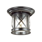 4045/1C NATURE ODL18 701 черный/зол.патина Уличный потолочный светильник IP44 E27 60W 220V SATION — изображение 3