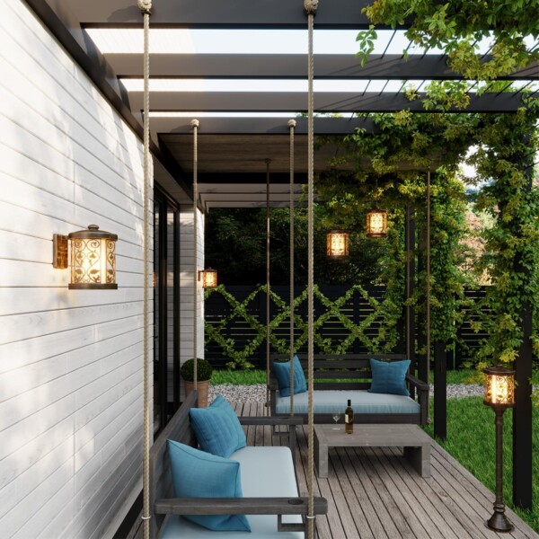 2286/1 NATURE ODL12 000 патина коричневый Уличный светильник-подвес IP44 E27 100W 220V LAGRA