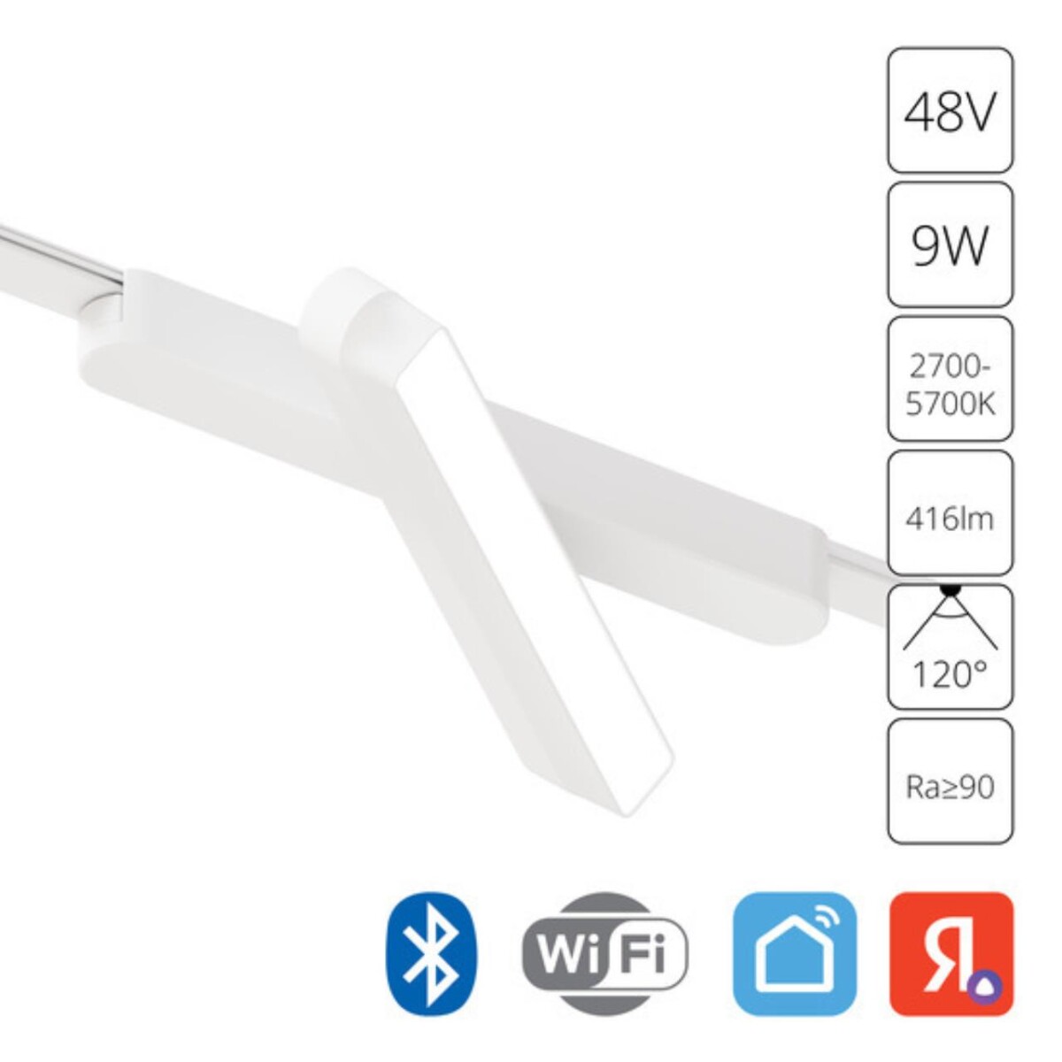 A2960PL-1WH СВЕТИЛЬНИК ПОТОЛОЧНЫЙ RAPID 48В 9Вт макс 416лм 2700-5700К 90+ 120° smart — изображение 1