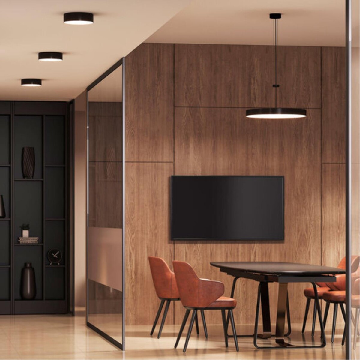 A6699PL-1BK СВЕТИЛЬНИК ПОТОЛОЧНЫЙ FADO 220В 600мм 100Вт 11000Лм 4000К 90+ 110° — изображение 4