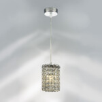 в наличии 795314 Подвес CRISTALLO 1х40W G9 ХРОМ - купить в интернет-магазине Светильники Торг