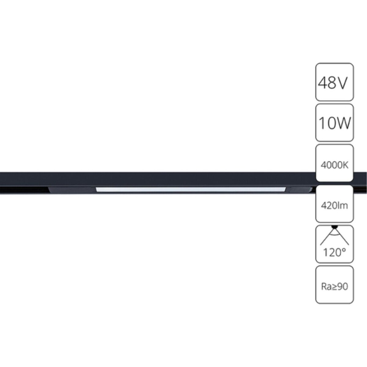 A7263PL-1BK СВЕТИЛЬНИК ПОТОЛОЧНЫЙ OPTIMA 48В 10Вт 420Лм 4000К 90+ 120° — изображение 1