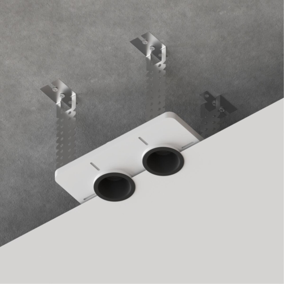 A709002 Закладная для монтажа светильников DUCRE MINI в натяжной потолок, 185х110мм, ПВХ, белый — изображение 3