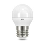 105102107 Лампа Gauss LED Шар E27 6.5W 520lm 3000K 1/10/50 — изображение 2