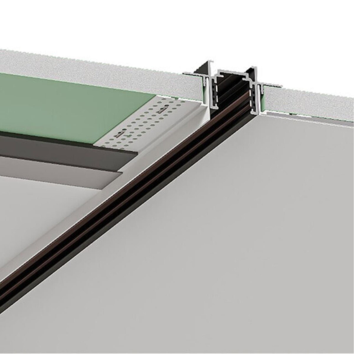 A730206 ШИНОПРОВОД ВСТРАИВАЕМЫЙ МАГНИТНЫЙ (ТРЕК) под ГКЛ 2M OPTIMA черный — изображение 2