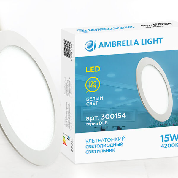 DLR 15W 4200K 185-250V (150W) (D190mm/A170mm)