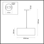 3745/3 MODERNI LN26 526 никель/белый, металл/текстиль Подвес E27 3*60W 220V NIKKI — изображение 3