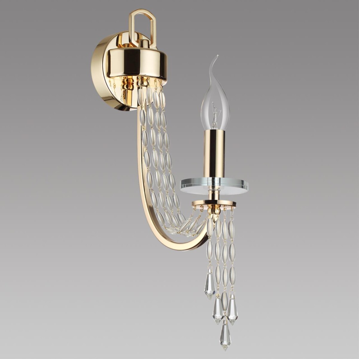 5063/1W CLASSIC ODL25 625 золото/прозрачный/металл/хрусталь Бра E14 1*40W CAPEL — изображение 4