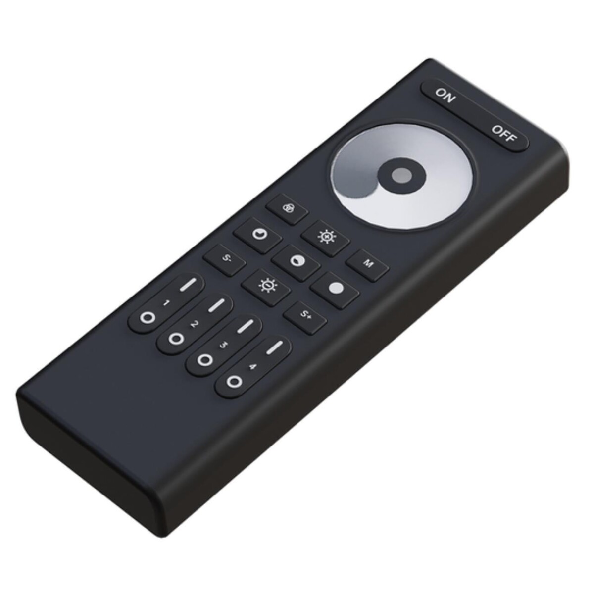 340f1b1596ba19cd14b9fee06f4082c2 A70RC-01CH-BK Пульт управления SMART для одноканального контроллера 3В (2*AAA) 4 зоны управления макс 20м RF 2,4ГГц IP20 — изображение 1