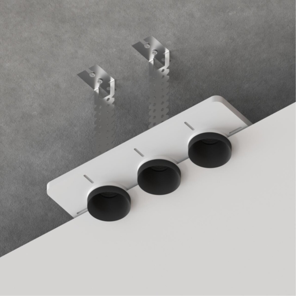 A709003 Закладная для монтажа светильников DUCRE MINI в натяжной потолок, 260х110мм, ПВХ, белый — изображение 3