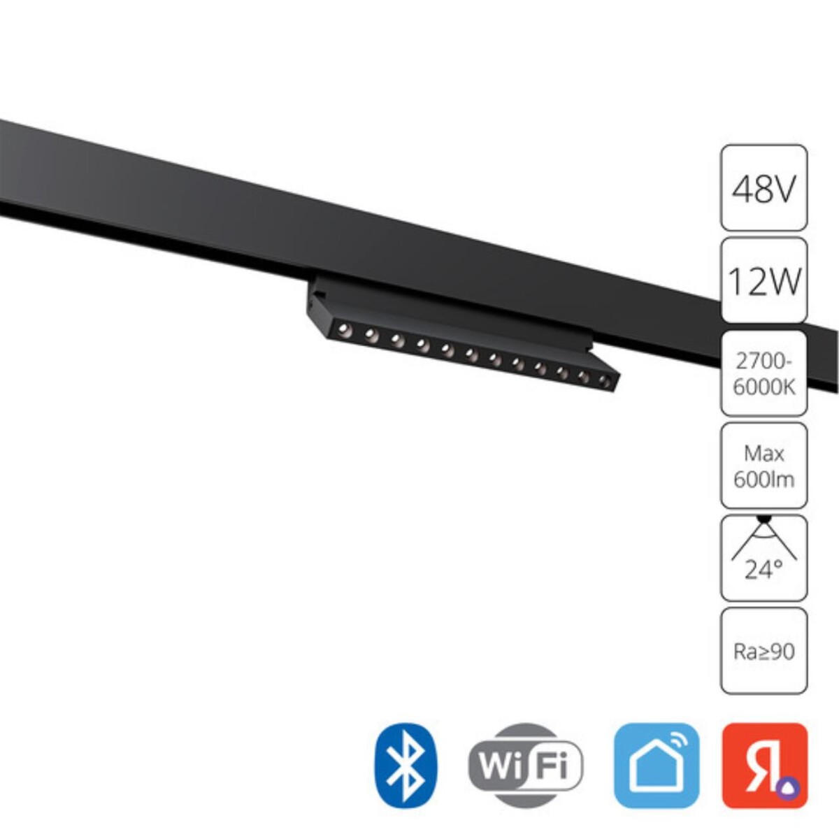 A5746PL-1BK СВЕТИЛЬНИК ПОТОЛОЧНЫЙ EXPERT 48В 12Вт макс 600Лм 2700-6000К 90+ 24° smart — изображение 1