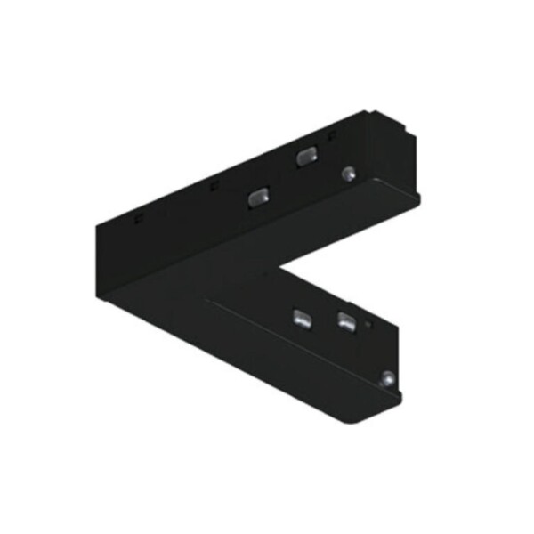 A744406 коннектор угловой токопроводящий для шинопровода (трека) OPTIMA, черный