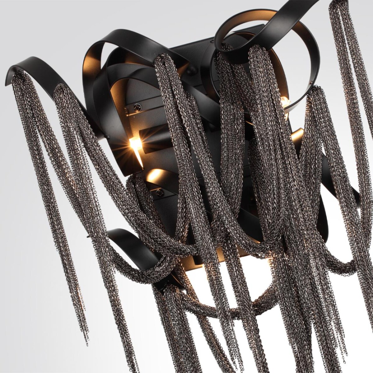 5067/4W HALL ODL24 525 черный матовый/черный хром/металл Бра G9 4*40W CHAINY — изображение 3