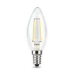 103801109 Лампа Gauss LED Filament Свеча E14 9W 680lm 2700К 1/10/50 — изображение 2