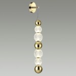 5008/13WL L-VISION ODL23 571 золотой/прозрачный/металл/акрил Настенный светильник LED 13W 4000K 700Лм CRYSTAL — изображение 4