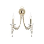 5063/2W CLASSIC ODL24 625 золото/прозрачный/металл/хрусталь Бра E14 2*40W CAPEL — изображение 2