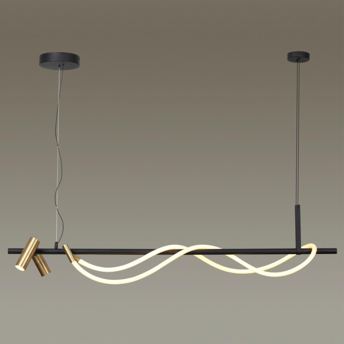 4397/30L HIGHTECH ODL23 301 черный/античная бронза/металл/канат Подвесной св-к с раздельн. вкл IP20 LED 30W 1200Лм 3000K CORDA — изображение 3