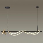 4397/30L HIGHTECH ODL23 301 черный/античная бронза/металл/канат Подвесной св-к с раздельн. вкл IP20 LED 30W 1200Лм 3000K CORDA — изображение 3