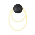 4398/20WL HIGHTECH ODL23 000 черный/металл/канат Настенный св-к IP20 LED 20W 3000K CORDA — изображение 3