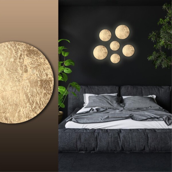 3561/9WL HIGHTECH ODL18 449 золот. фольг-ние Настен. светильник IP20 LED 3000K 9W 504Лм 220V SOLARIO