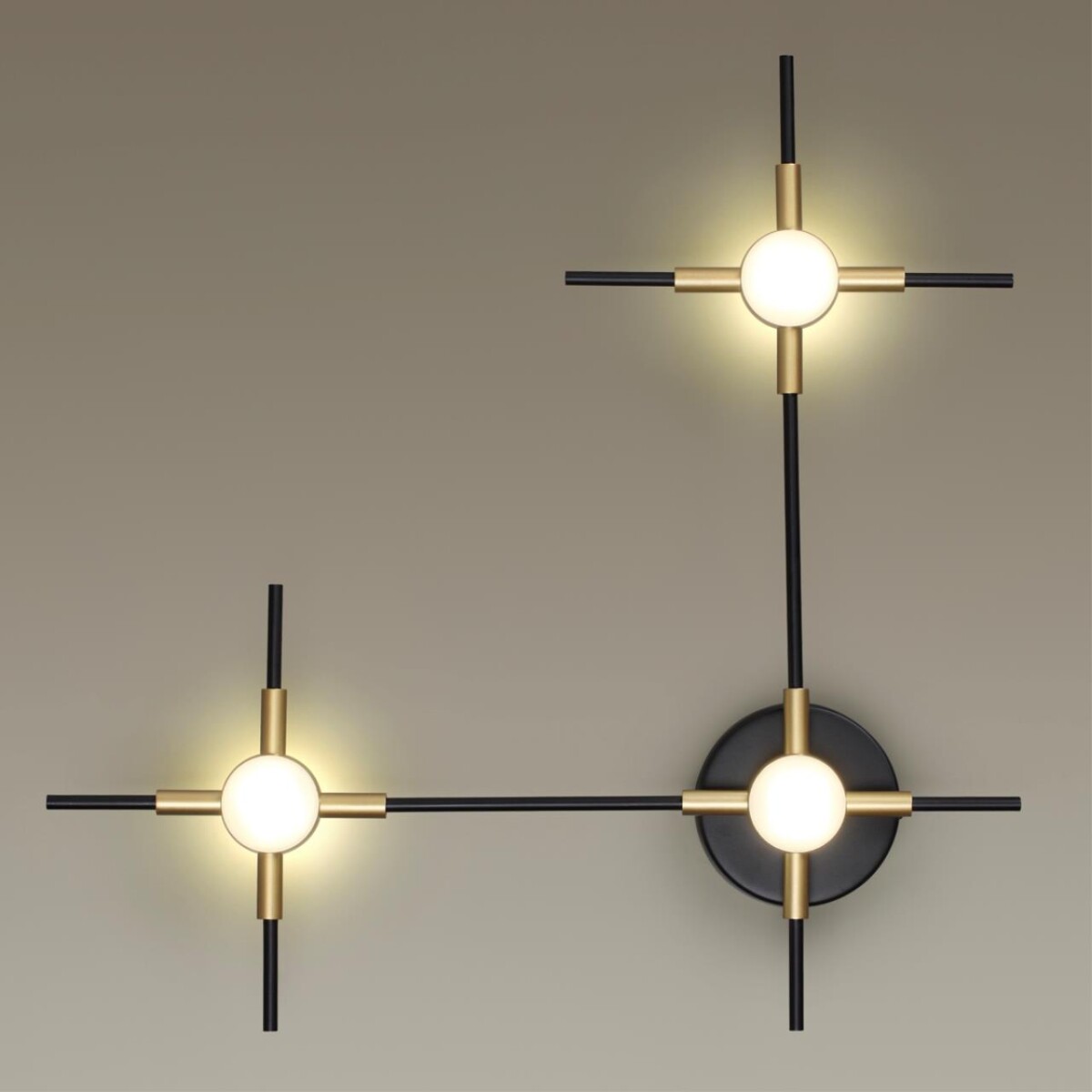 3906/9WL L-VISION ODL21 307 черн/золот/металл Настен. cветильник IP20 LED 9WL 720Лм 4000К COSTELLA — изображение 4