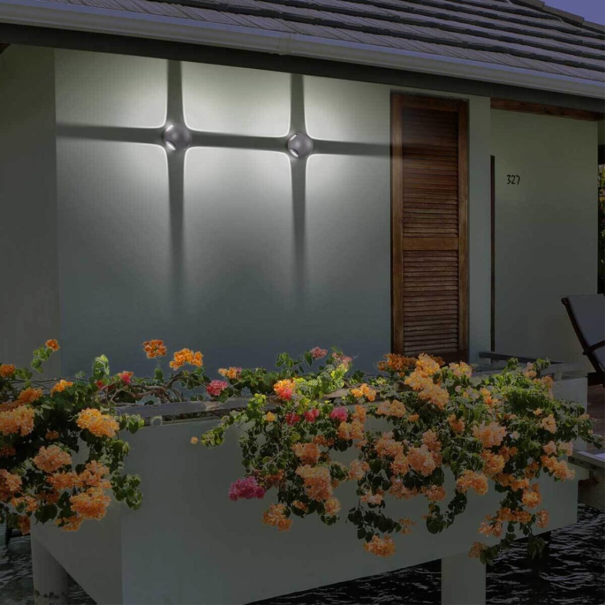 358464 STREET NT20 377 темно-серый  Ландшафтный настенный св-ник IP54 LED 4000K 12W 85-265V  CALLE — изображение 4