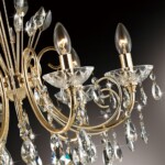 в наличии 4977/6 HALL ODL23 627 золотой/хрусталь Люстра E14 6*40W VERSIA - купить в интернет-магазине Светильники Торг