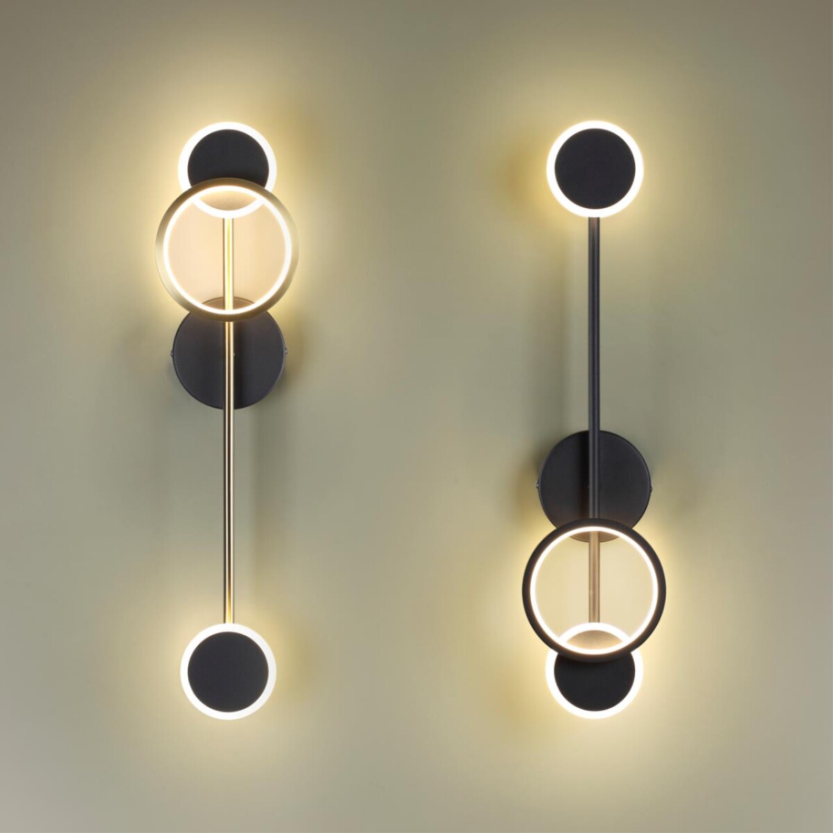 4321/16WL MIDCENT ODL22 453 металл/черный с бронзой Настенный светильник IP20 LED 16W 555Лм 3000K DENZEL — изображение 1