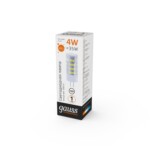 10714 Лампа Gauss Elementary G4 12V 4W 400lm 3000K керамика LED 1/10/200 — изображение 3