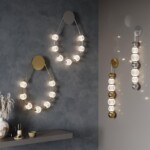 5008/13WL L-VISION ODL23 571 золотой/прозрачный/металл/акрил Настенный светильник LED 13W 4000K 700Лм CRYSTAL