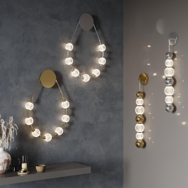 5007/13WL L-VISION ODL23 571 хром/прозрачный/металл/акрил Настенный светильник LED 13W 4000K 700Лм CRYSTAL