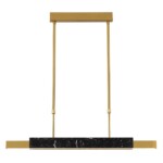 4361/25L MIDCENT ODL24 000 черный мрамор/антич. бронза/металл/акрил Подвесной светильник IP20 LED 25W 3000K 220V MARMI — изображение 4