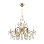 в наличии 4977/6 HALL ODL23 627 золотой/хрусталь Люстра E14 6*40W VERSIA - купить в интернет-магазине Светильники Торг