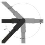A613806R КОННЕКТОР С ИЗМЕНЯЕМЫМ УГЛОМ ДЛЯ ШИНОПРОВОДА (ТРЕКА) RAPID — изображение 2