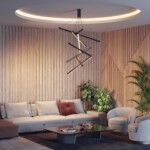 3860/96B L-VISION ODL20 309 черный/металл Подвесной светильник LED 3000K 96W 220V COMETA