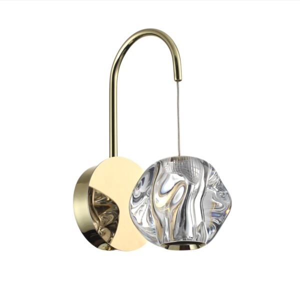 5085/5WL L-VISION ODL25 563 золото/прозрачный/металл/акрил Бра LED 5W 4000K 240Лм JEMSTONE