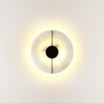 4311/12WL MIDCENT ODL22 219 светлый мрамор/черный металл Настенный светильник IP20 LED 10W 277Лм 3000K NAXOS — изображение 2