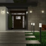 370775 STREET NT21 358  Светильник ландшафтный настенный IP54 E27 18W 220-240V ZEBRA