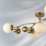 815553 Люстра CROCO 5х5W (led) G9 ЗОЛОТО/БЕЛЫЙ — изображение 7