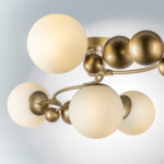 815553 Люстра CROCO 5х5W (led) G9 ЗОЛОТО/БЕЛЫЙ — изображение 8